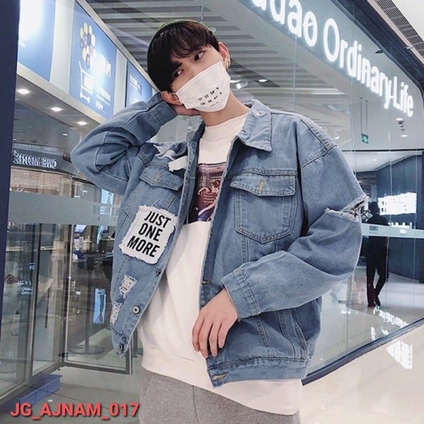  Áo Khoác Jeans Just One More Dành Cho Nam Và Nữ - Màu sắc Xanh Size XL