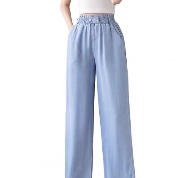  Baggy jean xuông nơ  JG_SN - Màu sắc XANH NHẠT Size M