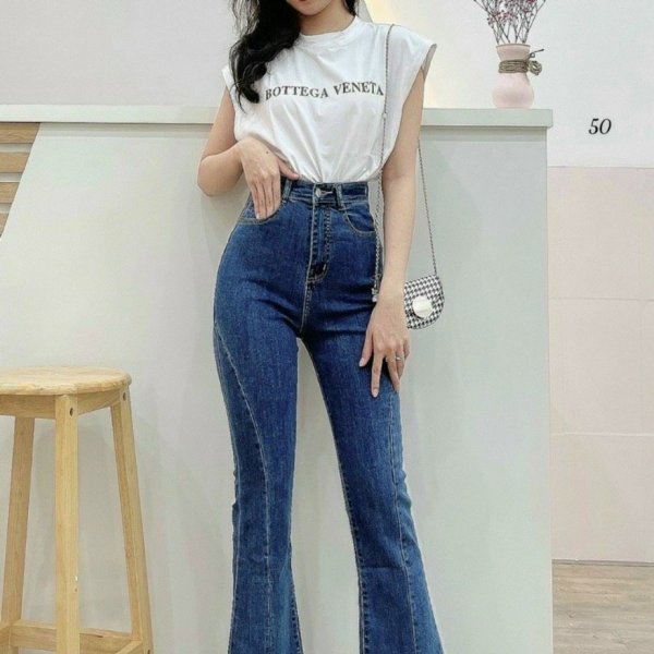  Dài nữ xanh đậm loe đính cườm_JGD07 - Màu sắc Xanh Size 26