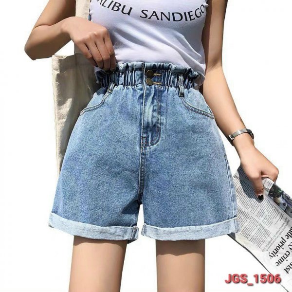  Quần Ngố Short Lưng Thun JG_1506 - Màu sắc Xanh Size L