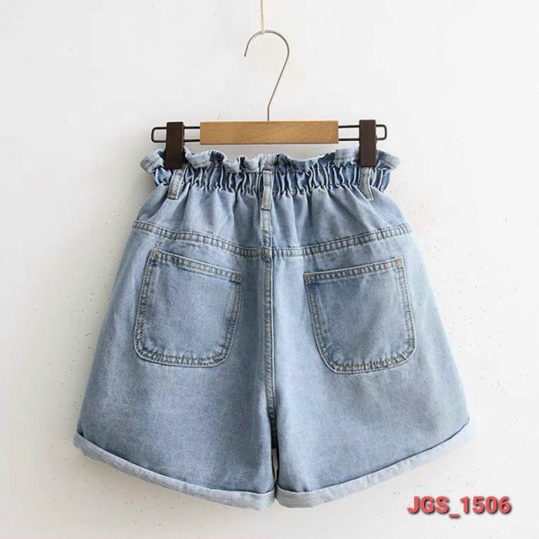  Quần Ngố Short Lưng Thun JG_1506 - Màu sắc Xanh Size M