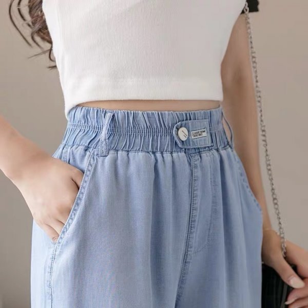  Baggy jean xuông nơ  JG_SN - Màu sắc XANH ĐEN Size M