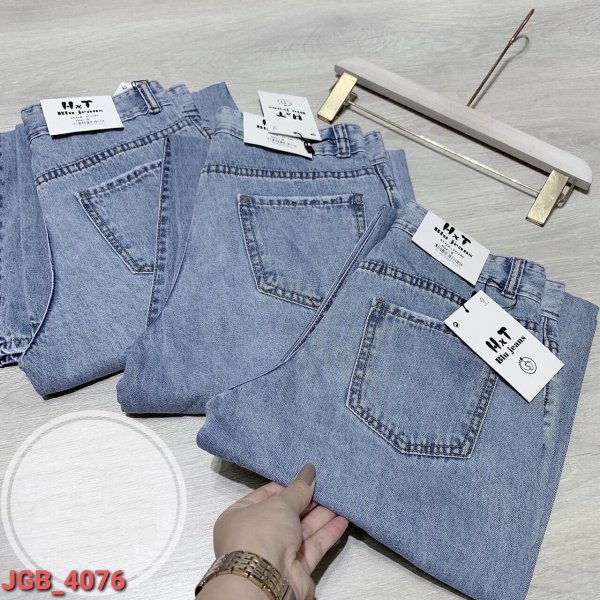  Quần Jean Baggy Suông Xanh_ JG_4076 - Màu sắc xanh Size M