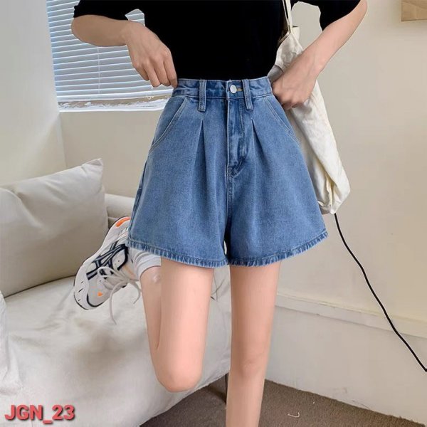  Quần Jean Ngố Short Nữ 2 màu đen JG_21, xanh JG_23 - Màu sắc Đen Size S