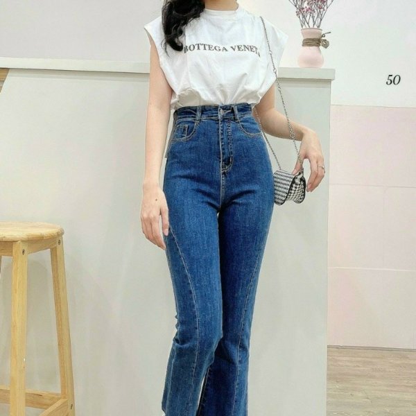  Dài nữ xanh đậm loe đính cườm_JGD07 - Màu sắc Xanh Size 30