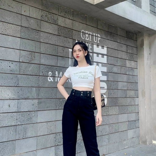  Baggy đen lưng kiểu_204 - Màu sắc Đen Size M