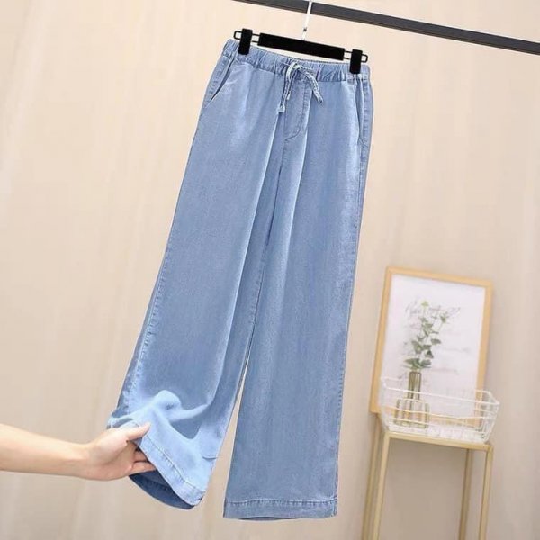  Quần jean Suông Giấy Dành Cho Nữ - Màu sắc Xanh Nhạt Size S