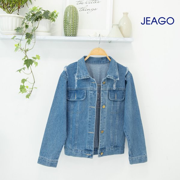  Áo khoát jean cho nữ - Màu sắc Xanh Size Freesize