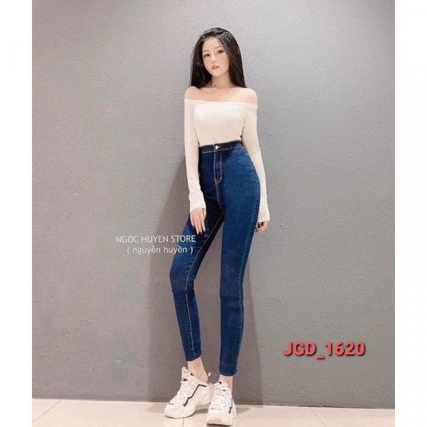  Quần Jean Dài Xanh Nữ Không túi JG_4026 - Màu sắc Xanh  Size 32