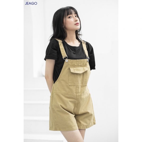  Yếm Quần Short Nữ 3 Màu JG_YSN - Màu sắc Trắng Size L